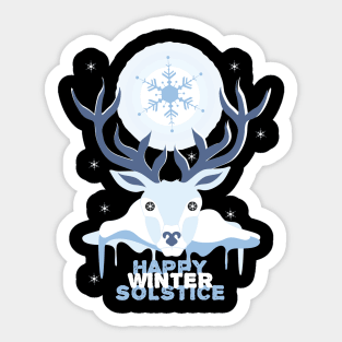 Solstice Deer Sticker